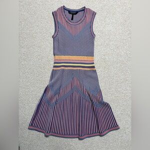 BCBGMAXAZRIA Striped Sleeveless Dress